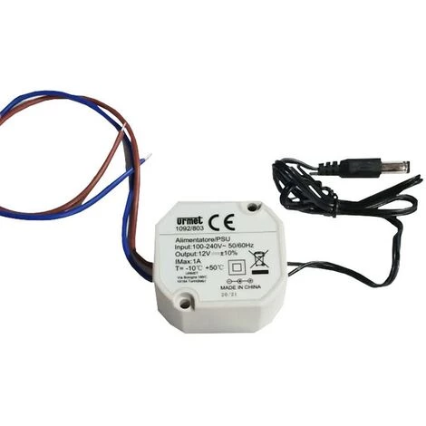 Urmet IP66 230 Vac -12 Vdc Bloc D'alimentation Encastré Pour Caméra 1092/803 3 Urmet IP66 230 Vac -12 Vdc Bloc D'alimentation Encastré Pour Caméra 1092/803
