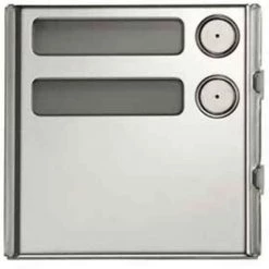 Urmet Sinthesi Steel Module à 2 Boutons En Aluminium Anodisé 1158/12