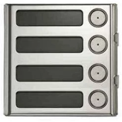 Urmet Module Sinthesi Steel à 4 Boutons En Aluminium Anodisé 1158/14