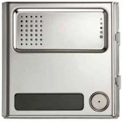 Urmet Sinthesi Steel Module à 1 Bouton Et Platine De Rue En Aluminium Anodisé 1158/21