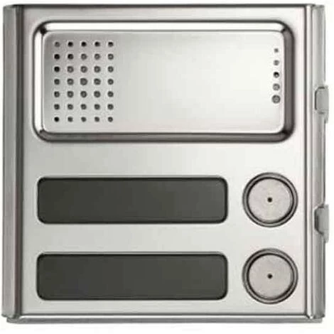 Urmet Sinthesi Steel Module à 2 Boutons Et Platine De Rue En Aluminium Anodisé 1158/22 3 Urmet Sinthesi Steel Module à 2 Boutons Et Platine De Rue En Aluminium Anodisé 1158/22