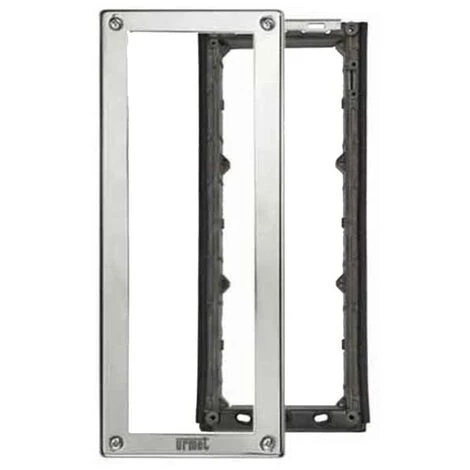 Urmet Châssis Porte-modules Steel Avec Cadre Pour 3 Modules 1158/63 3 Urmet Châssis Porte-modules Steel Avec Cadre Pour 3 Modules 1158/63