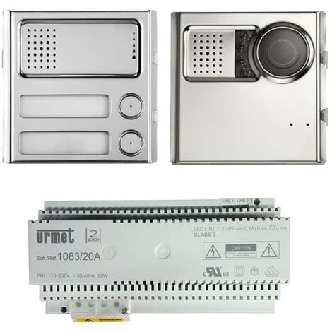 Urmet 2Voice Sinthesi Steel Kit D'entrée Vidéo De Base 1783/705 3 Urmet 2Voice Sinthesi Steel Kit D'entrée Vidéo De Base 1783/705