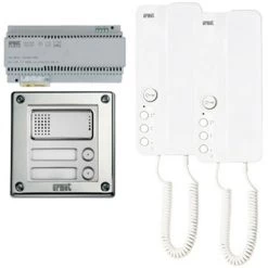 Kit Interphone Bifamiliale, Urmet Sinthesi Acier 1183/603