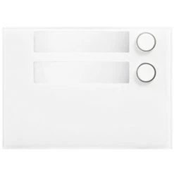 Façade Avec 2 Boutons Urmet Alpha Couleur Blanc 1168/12W