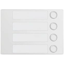 Façade Urmet Alpha Avec 4 Boutons D'appel Blanc 1168/14W