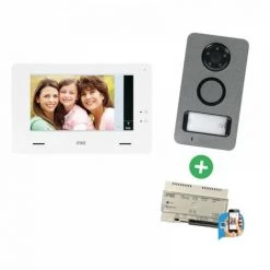 Interphone Video URMET KIT MINI NOTE Callme - 1722/85W - BLANC