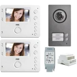 KIT Vidéophone Bifamilial Urmet Miro Miro Mikra 2 Fils 1722/94