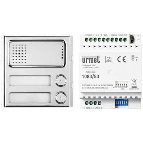 KIT Colonne Secondaire Urmet Sinthesi Steel 2VO Audio 1783/729 3 KIT Colonne Secondaire Urmet Sinthesi Steel 2VO Audio 1783/729