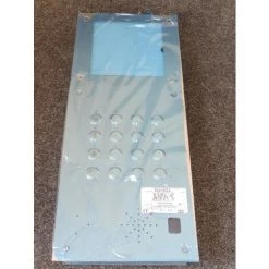 Plaque De Rue Vidéo Inox 16 BP Touches Gravées Et éclairage 522x206x2.5mm Interphonie Collective OPEN URMET 52016G2