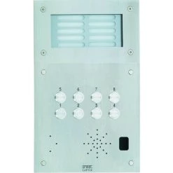 URMET Plaque Inox 8Bp+Grav+Ecl (52008G)