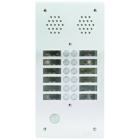 URMET Plaque A.V Alu 6Mm 2R 12Bp (7772/12) 3 URMET Plaque A.V Alu 6Mm 2R 12Bp (7772/12)