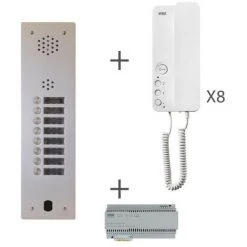 URMET Kit Audio 1R 8Bp 2 Voice Programmé (KA83/108)