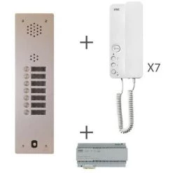 URMET Kit Audio 1R 7Bp 2 Voice Programmé (KA83/107)