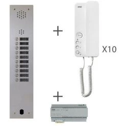 URMET Kit Audio 1R 10Bp 2 Voice Programmé (KA83/110)