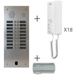 URMET Kit Audio 2R 18Bp 2 Voice Programmé (KA83/218)