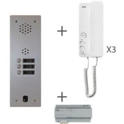 URMET Kit Audio 1R 3Bp 2 Voice Programmé (KA83/103)