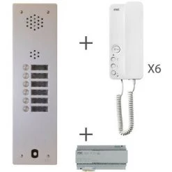 URMET Kit Audio 1R 6Bp 2 Voice Programmé (KA83/106)