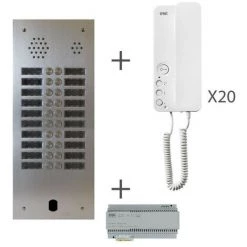 URMET Kit Audio 2R 20Bp 2 Voice Programmé (KA83/220)