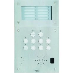 URMET Plaque Inox 10Bp+Grav+Ecl (52010G)