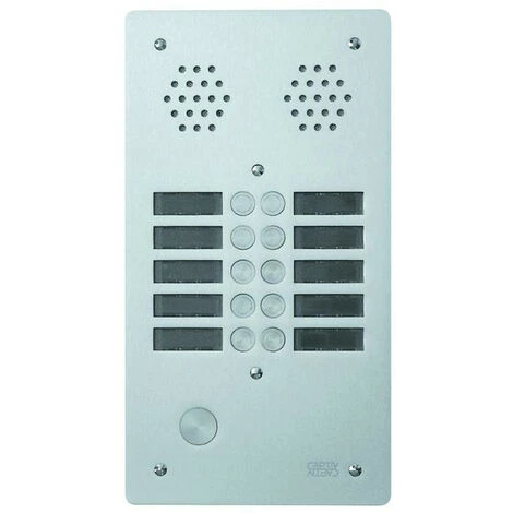 URMET Plaque A.V Alu 6Mm 2R 10Bp (7772/10) 3 URMET Plaque A.V Alu 6Mm 2R 10Bp (7772/10)