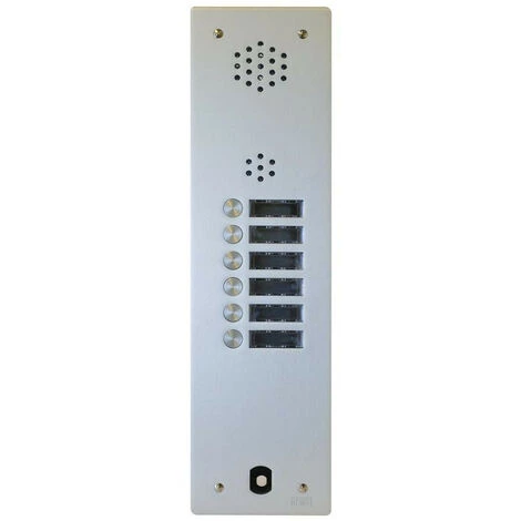 URMET Plaque Audio Alu 6 Bp 2 Voice Complete (A83/106M) 3 URMET Plaque Audio Alu 6 Bp 2 Voice Complete (A83/106M)