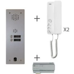 URMET Kit Audio 1R 2Bp 2 Voice Programmé (KA83/102)