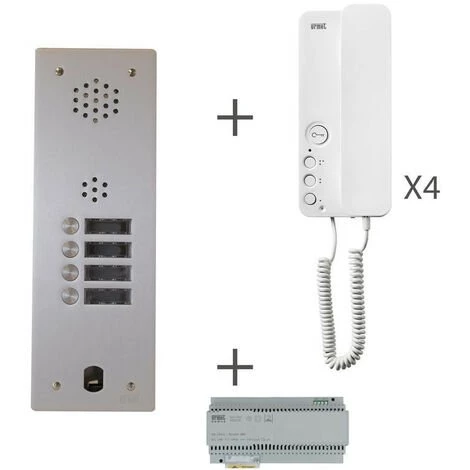 URMET Kit Audio 1R 4Bp 2 Voice Programmé (KA83/104) 3 URMET Kit Audio 1R 4Bp 2 Voice Programmé (KA83/104)