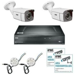 Kit De Surveillance Urmet 1097/814-ahd 5m 4ch-2telecameras Et 1hvr